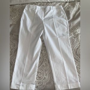 NWT Chico’s So Slimming White Capri Pants Chico’s Size 2 (size 12)